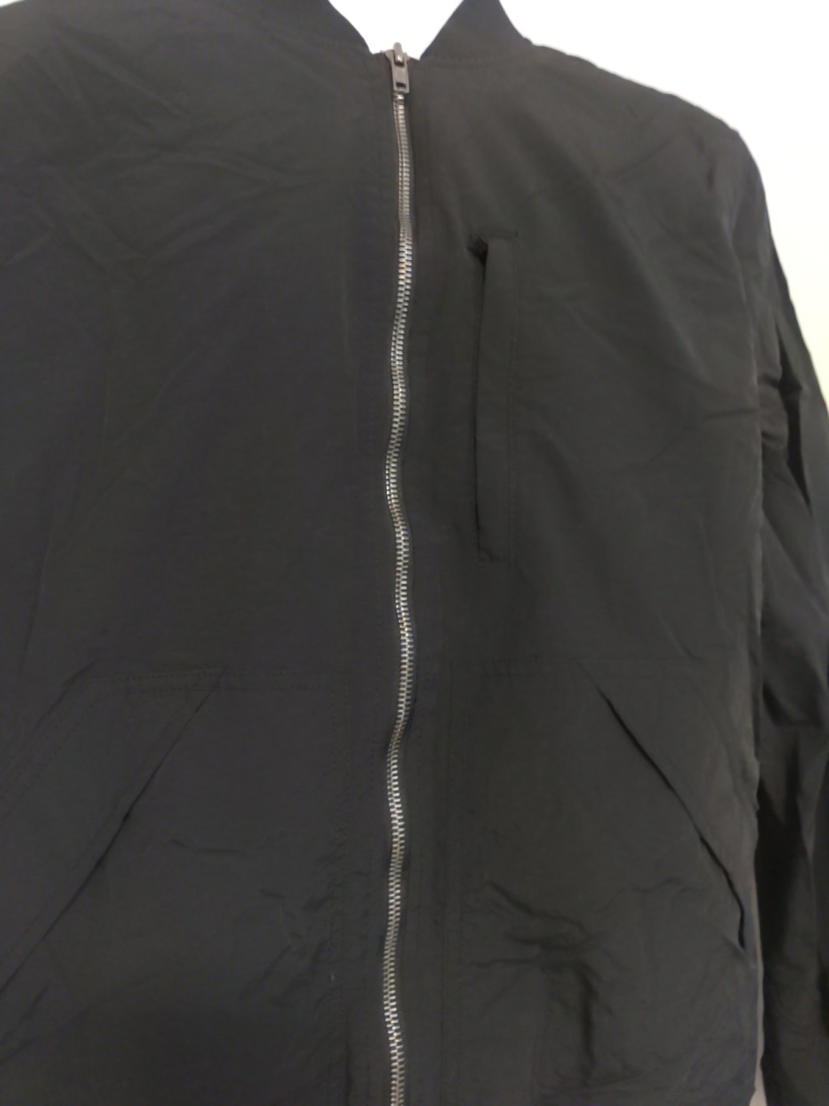 American Rag Men Black Nylon Bomber Lightweight Windbreaker Jacket Size L