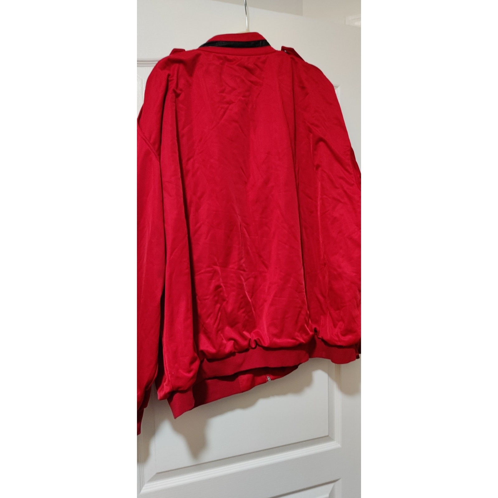 Pelle Pelle 5XL Red Black Too Fast to Live Too Young to Die Warm Up Jacket Y2K
