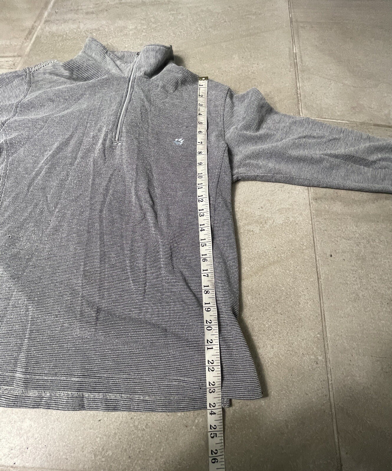JACK WOLFSKIN Unisex Fleece 1/4 Zip Jacket Sweater White Back Medium USA SELLER