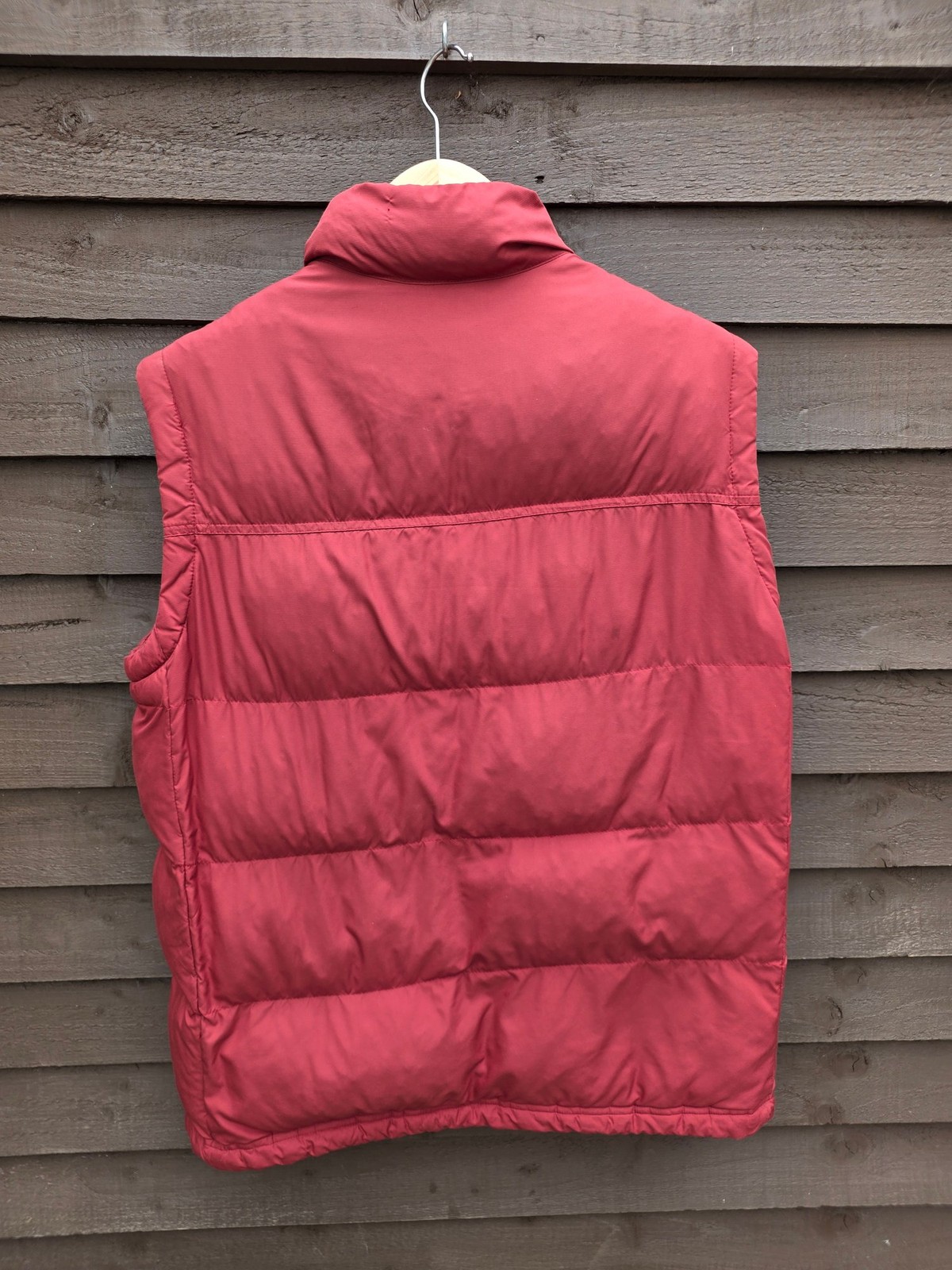 Adidas Gilet Vest Mens Medium Red Puffer Quilted Sleeveless Walking Hiking