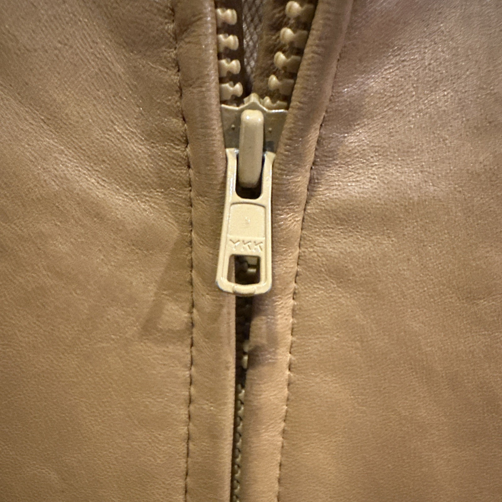 Remy Brown Leather Jacket Vintage, Made in USA, Size 44