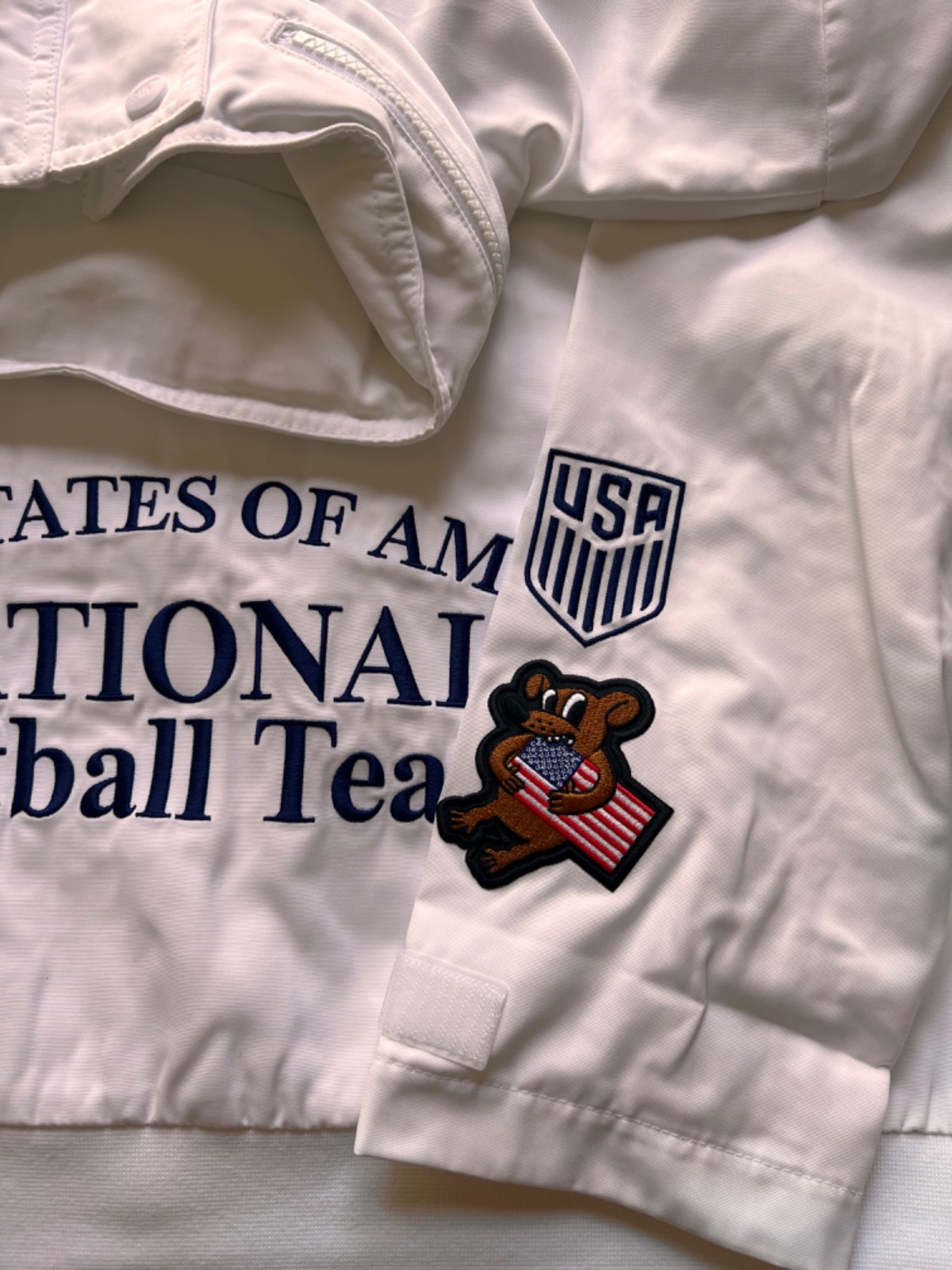 M Nike ARCH Virgil Abloh Archive V.A.A. USMNT Staff Jacket USA states America of