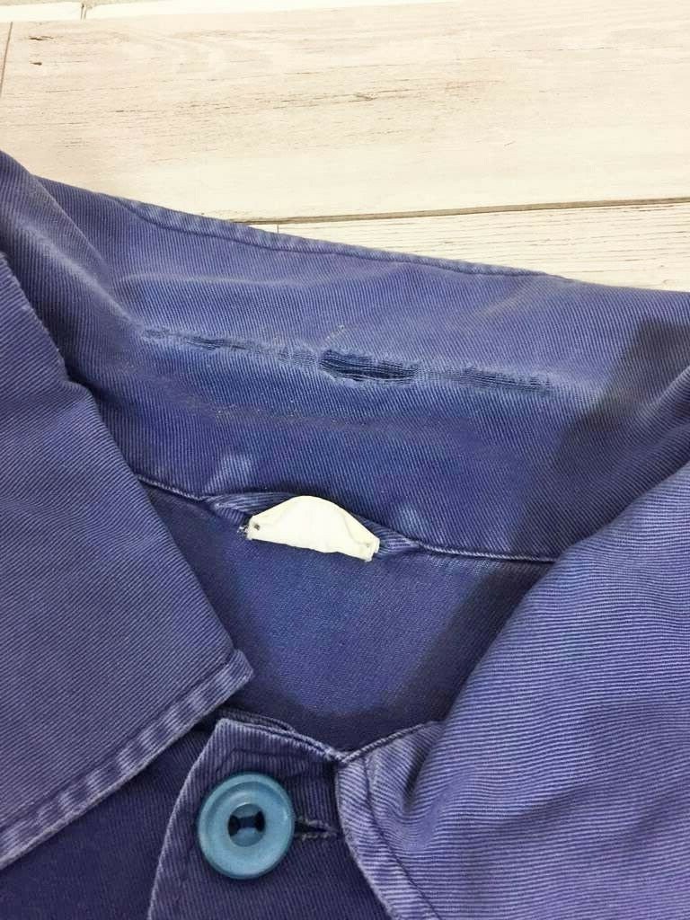Vintage 1960s Faded EU French Blue Worker Chore Jackets – Sizes XS S M L XL