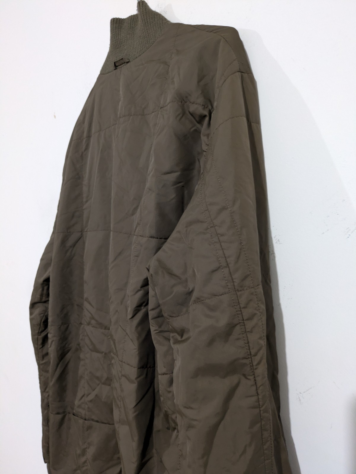Lacoste Men’s Green Full Zip Stand-Up Collar Bomber Jacket Size 54/6