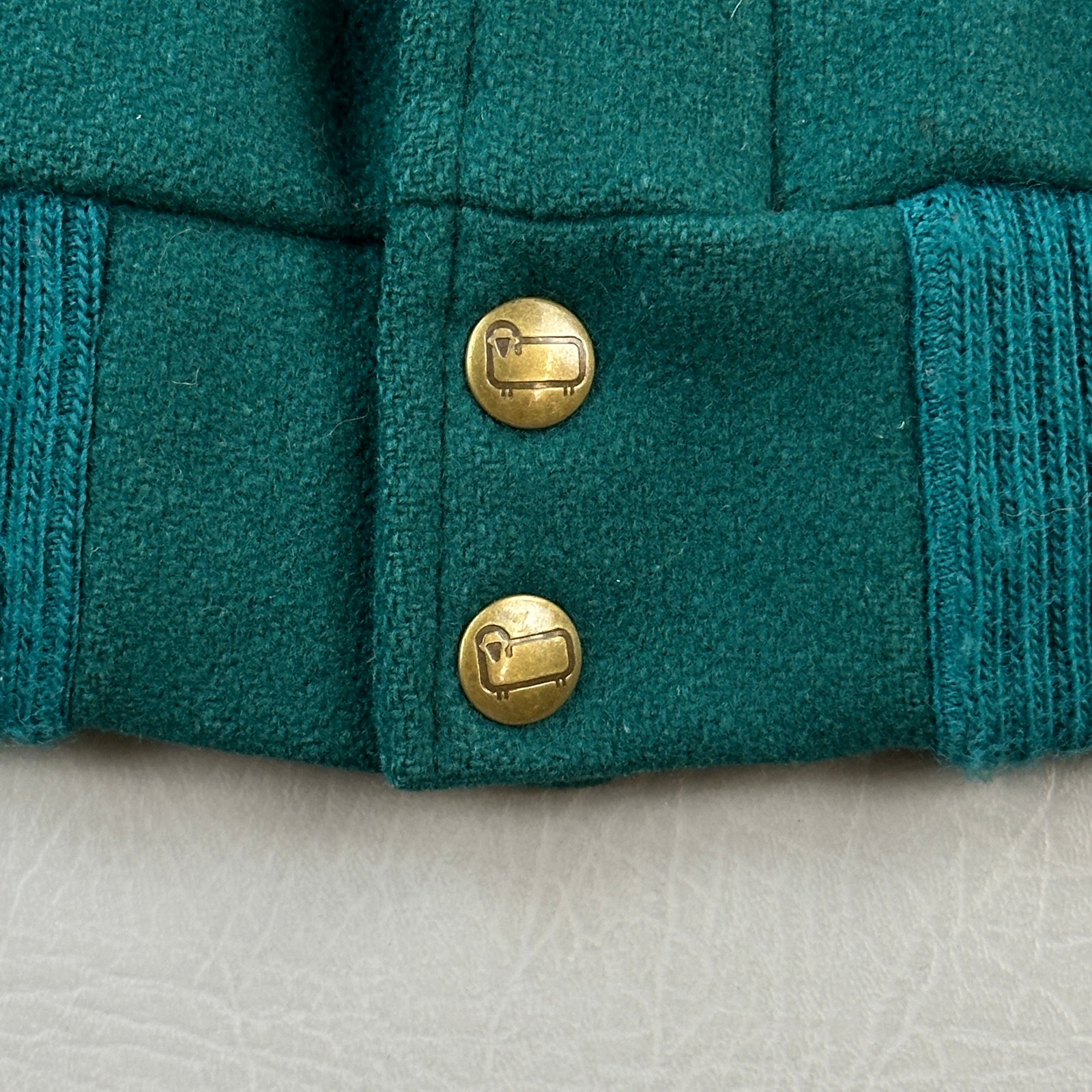 Vintage Woolrich Jacket Mens XL Green Wool Plaid Lined Full Zip Bomber USA 80s