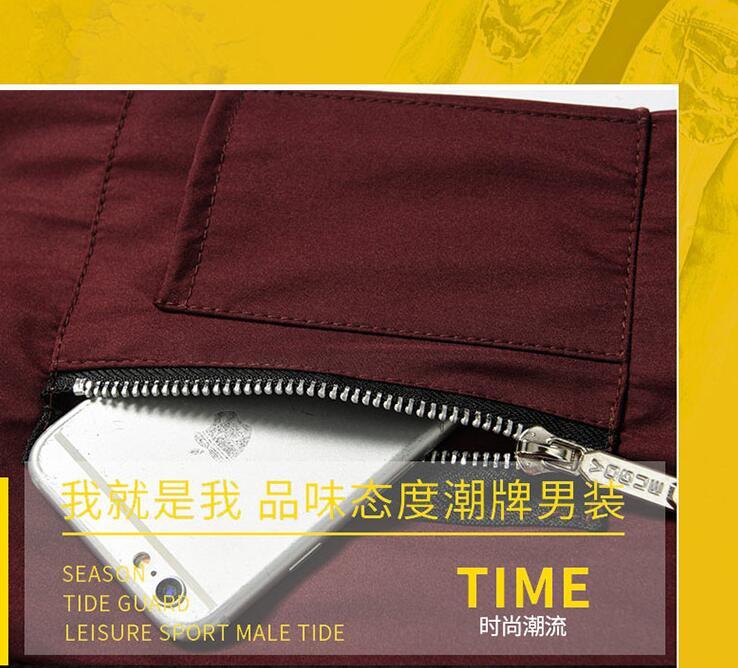 New Spring/ Fall Men’s Zipper Jacket Casual Round Neck Coat Side Pocket Outwear
