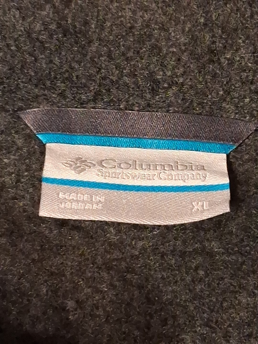 Columbia Fleece Jacket Mens XL Gray Full Zip Pockets Hiking Outdoor Walking