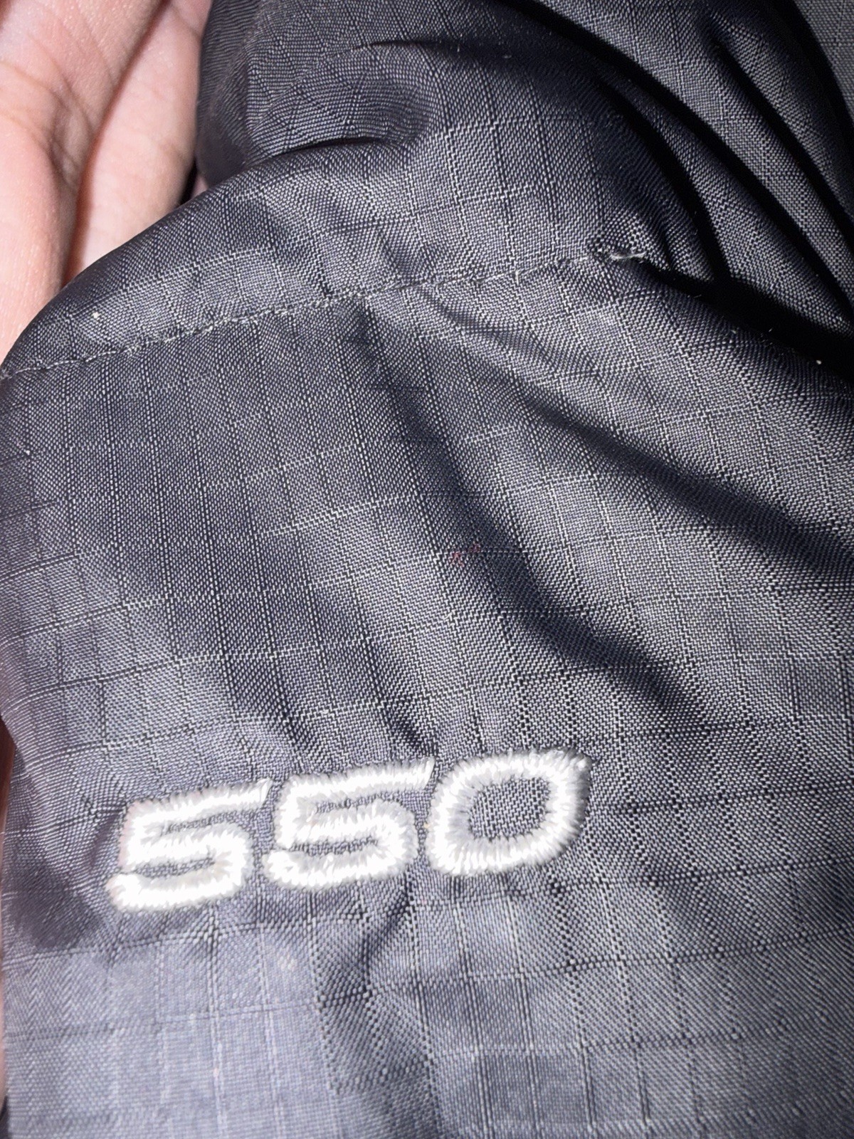 The North Face 550 Down Puffer Jacket Mens Medium Black Full Zip Vietnam