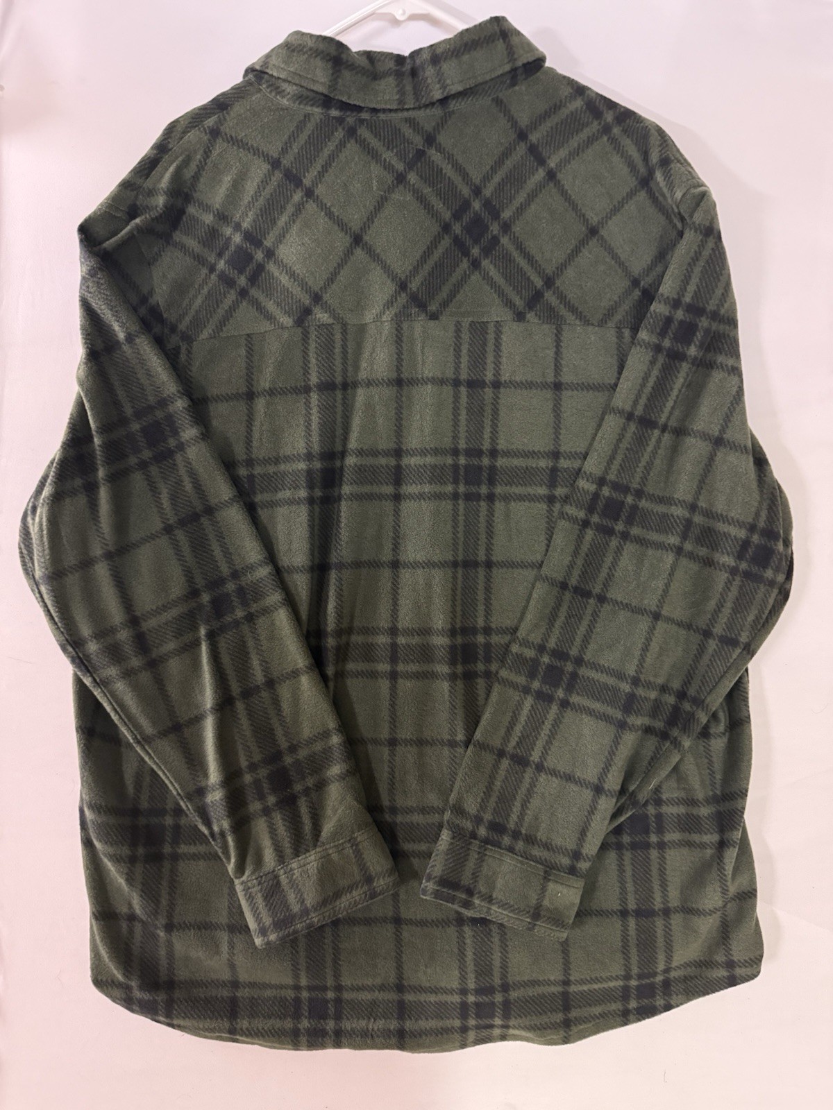 Freedom Foundry Green Plaid Fleece Shacket XXL A078