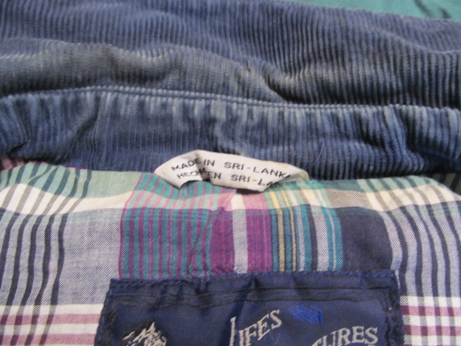 VTG Life’s Adventures Mens Large Chore Coat Green Barn Jacket Corduroy Collar