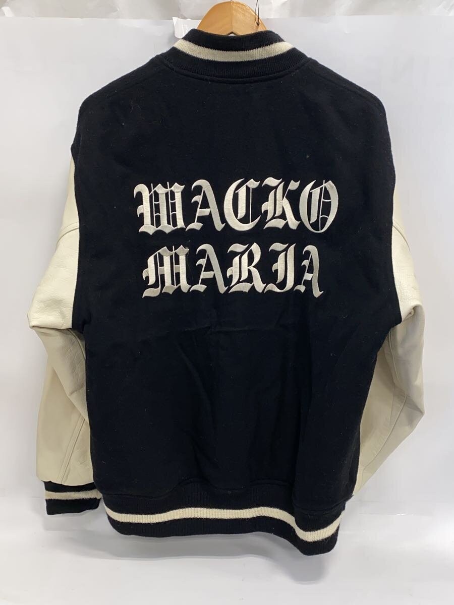 WACKO MARIA Varsity Jacket S Wool BLK Solid