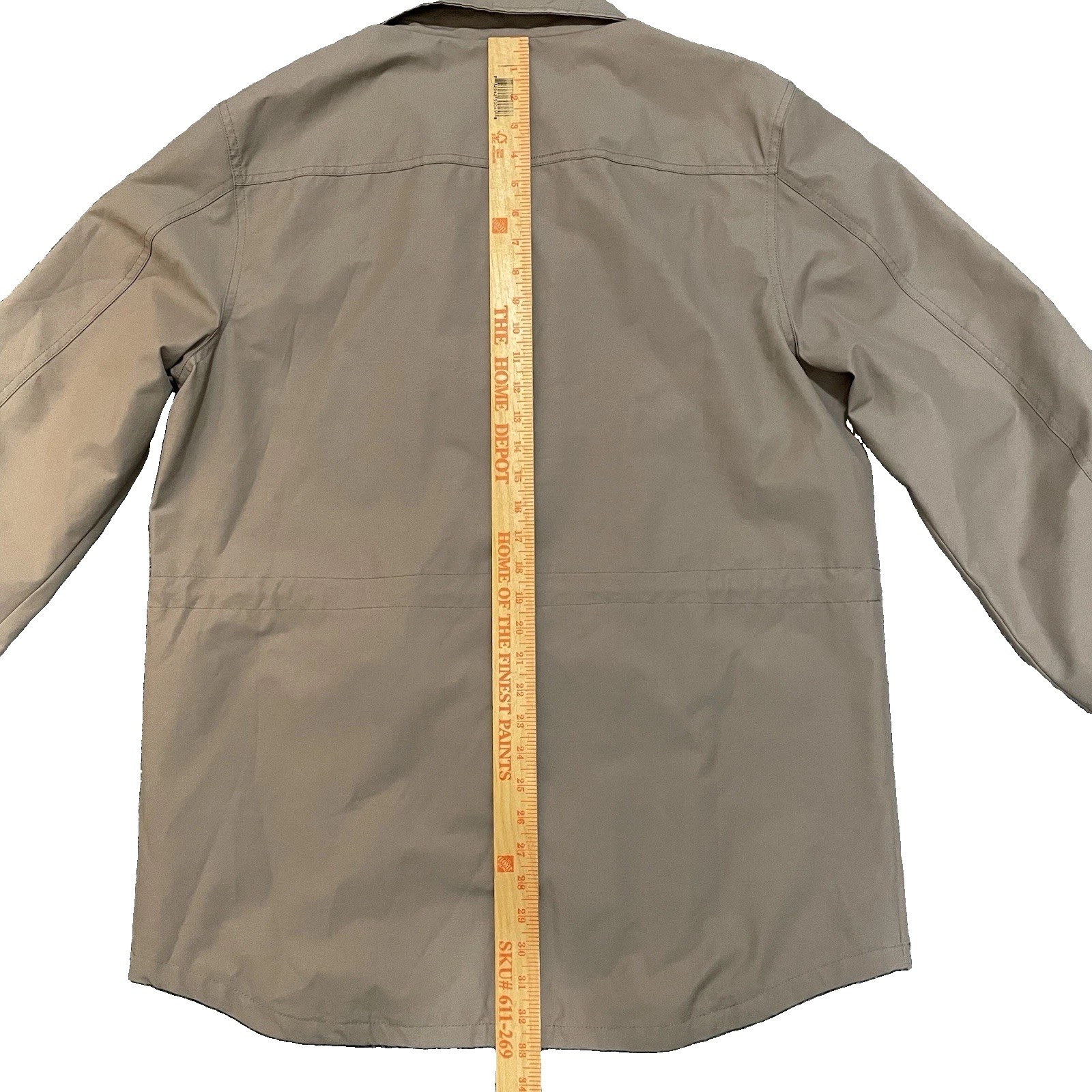 Men’s Five Four Full Button Four Pocket Fielder Jacket Size XL Beige