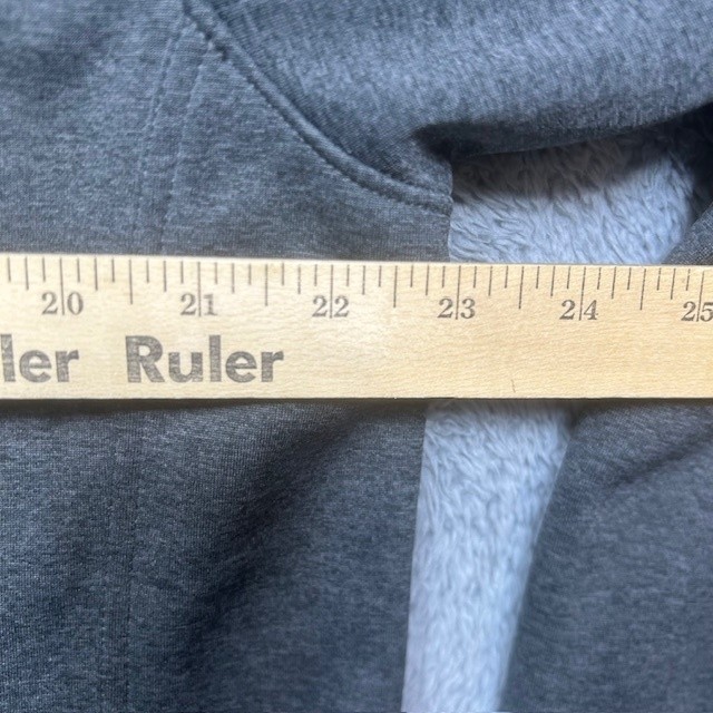 North Face Windwall Jacket Mens Large Gray Full Zip Outdoor Shell Logo Frayed