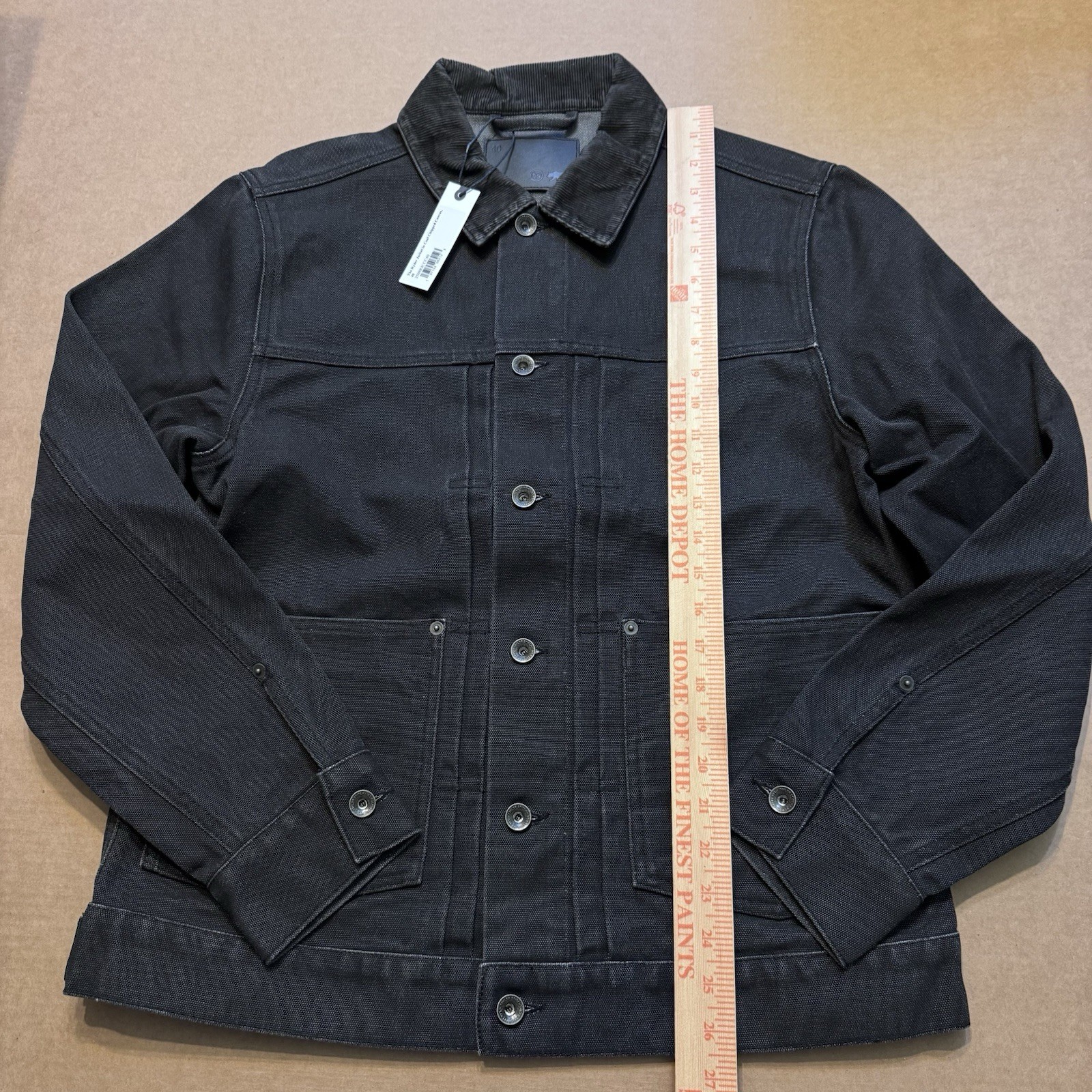 Taylor Stitch The Ryder Jacket in Coal Chipped Canvas 40 Medium NEW