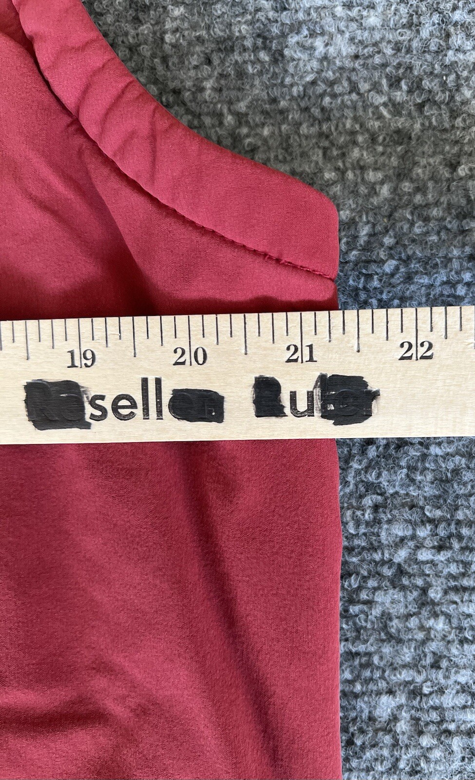 L.L. Bean Vest Red Full Zip Logo Nylon Spandex Outdoors Hiking Mens L