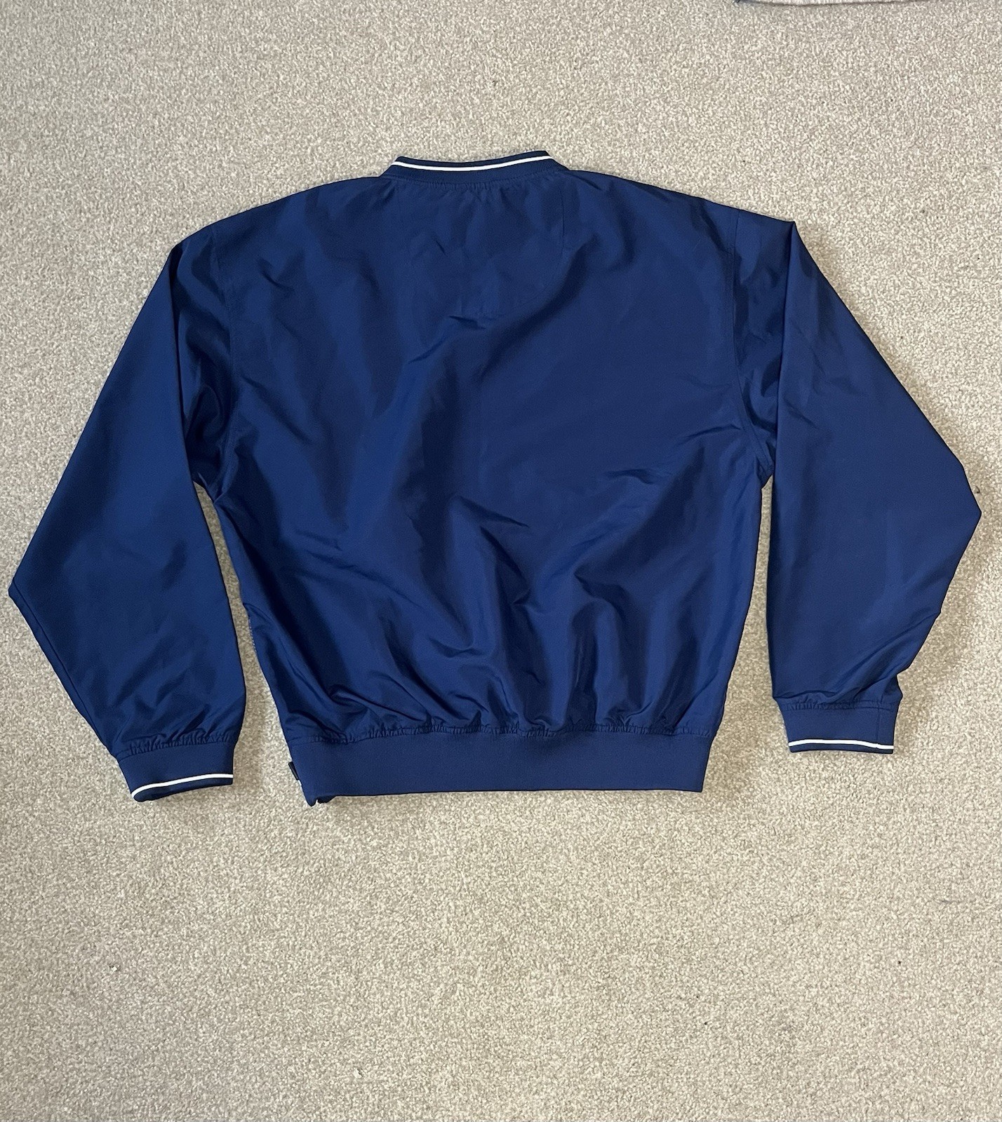 Vintage Nike Team Windbreaker Men S Navy Blue Pullover V Neck