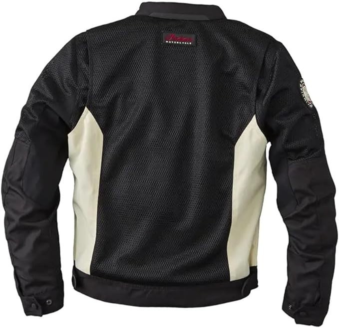 Men’s Indian Black Motorcycle Textile Mesh Biker Summer Riding Handmade Jacket