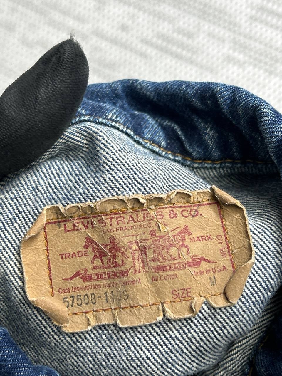 Vtg Levi’s Jacket Mens Medium Blue Cotton Denim Trucker Usa Made