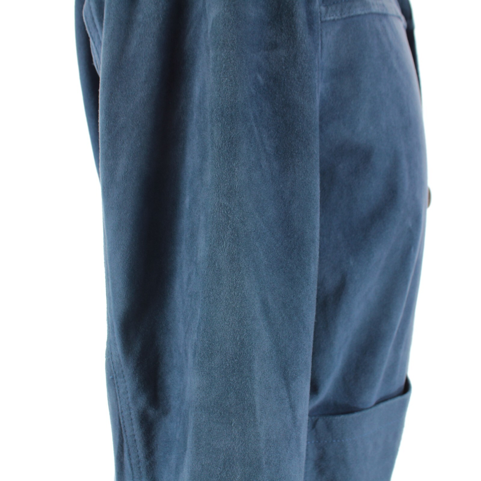 Ravazzolo NWD Soft Leather Jacket / Overshirt Size 50 (40 US) In Blue