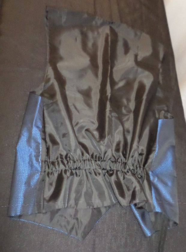 DESIGNER PRONTO-UOMO FORMAL DRESS BUTTON DRY CLEAN ONLY BLUE VEST SIZE LARGE