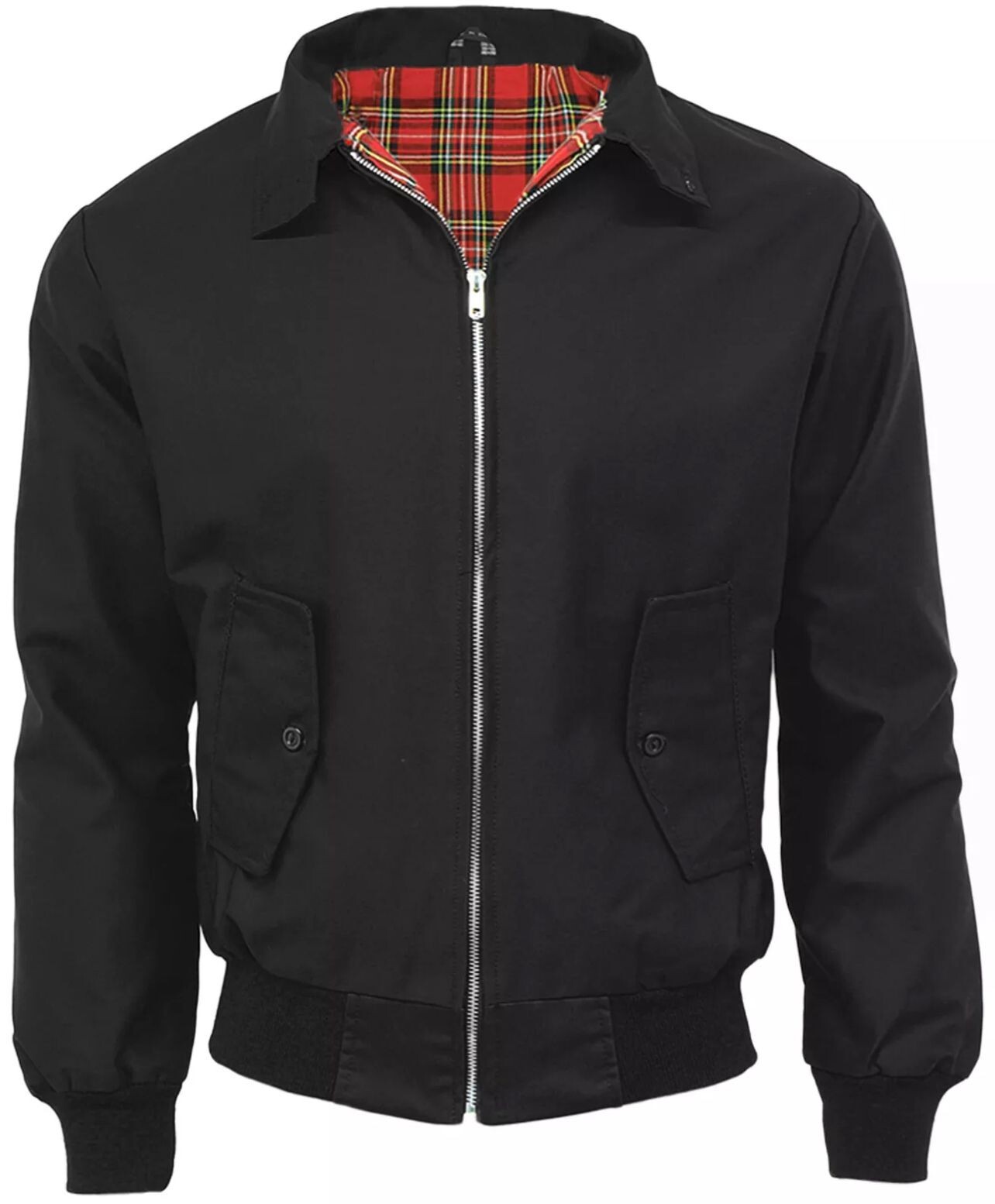 Mens Harrington Jacket Classic Retro Scooter 1970’s Vintage Bomber MOD Coat Top