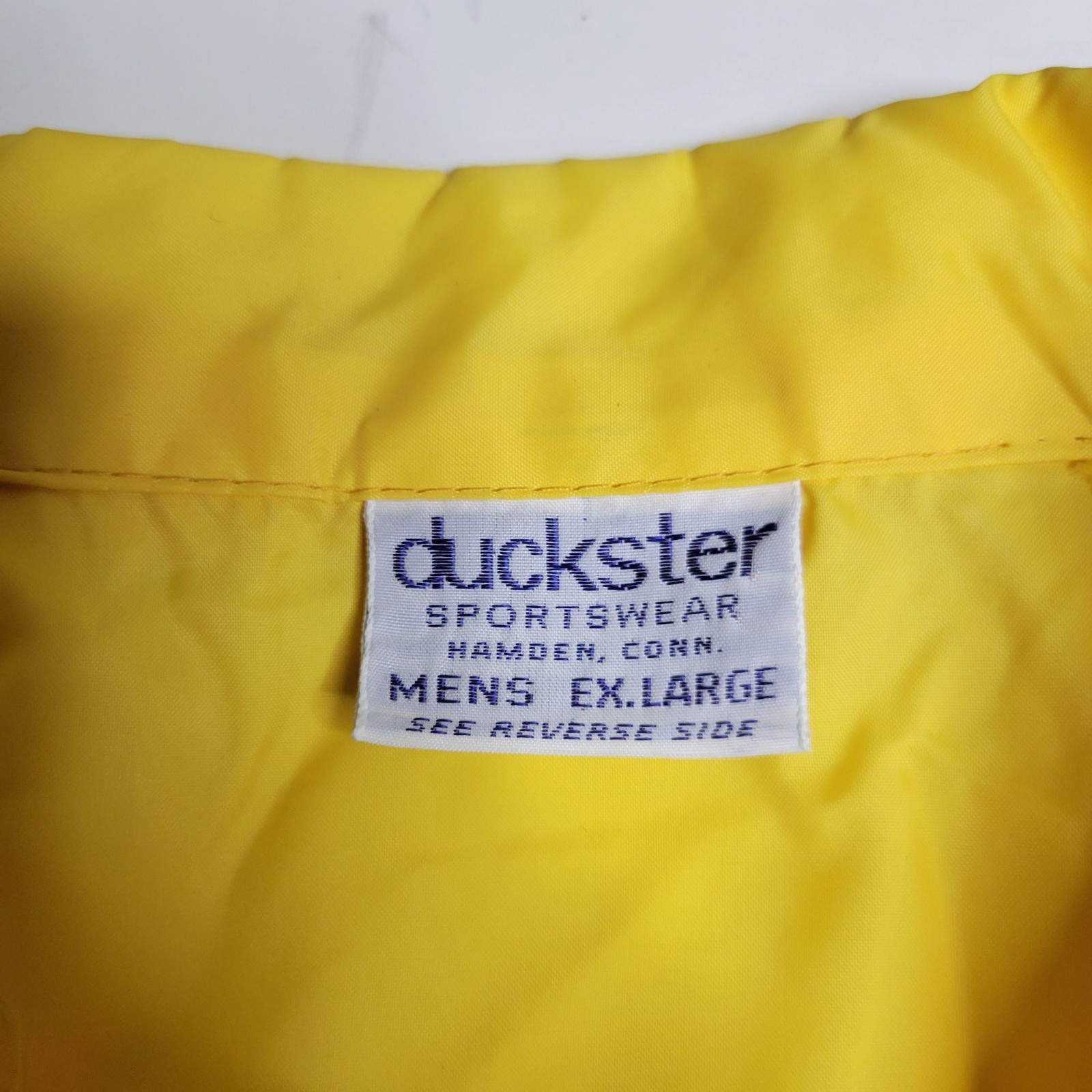 Vintage Duckster Men’s XL Yellow Jacket Custom New York Giants Traffic Control