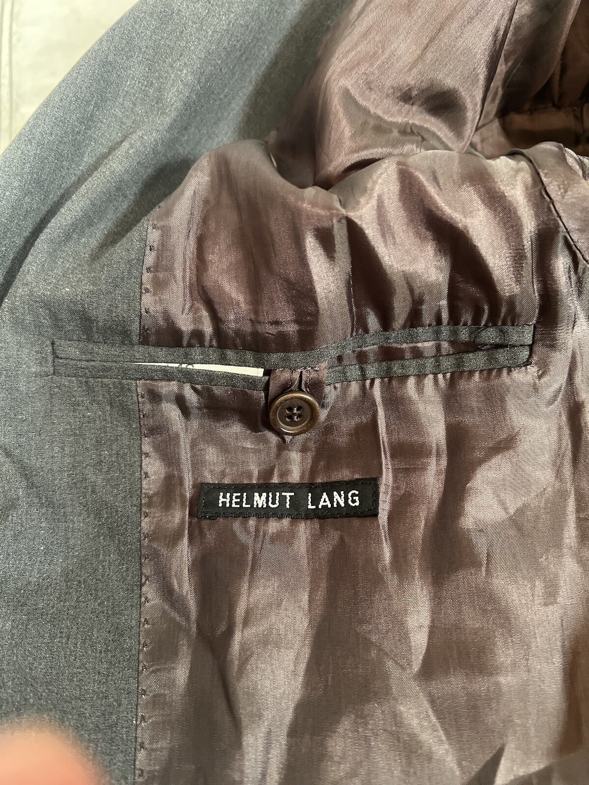 Helmut Lang Archive Fall 2002 Bondage Parachute Gray Jacket Blazer Size 46 Rare