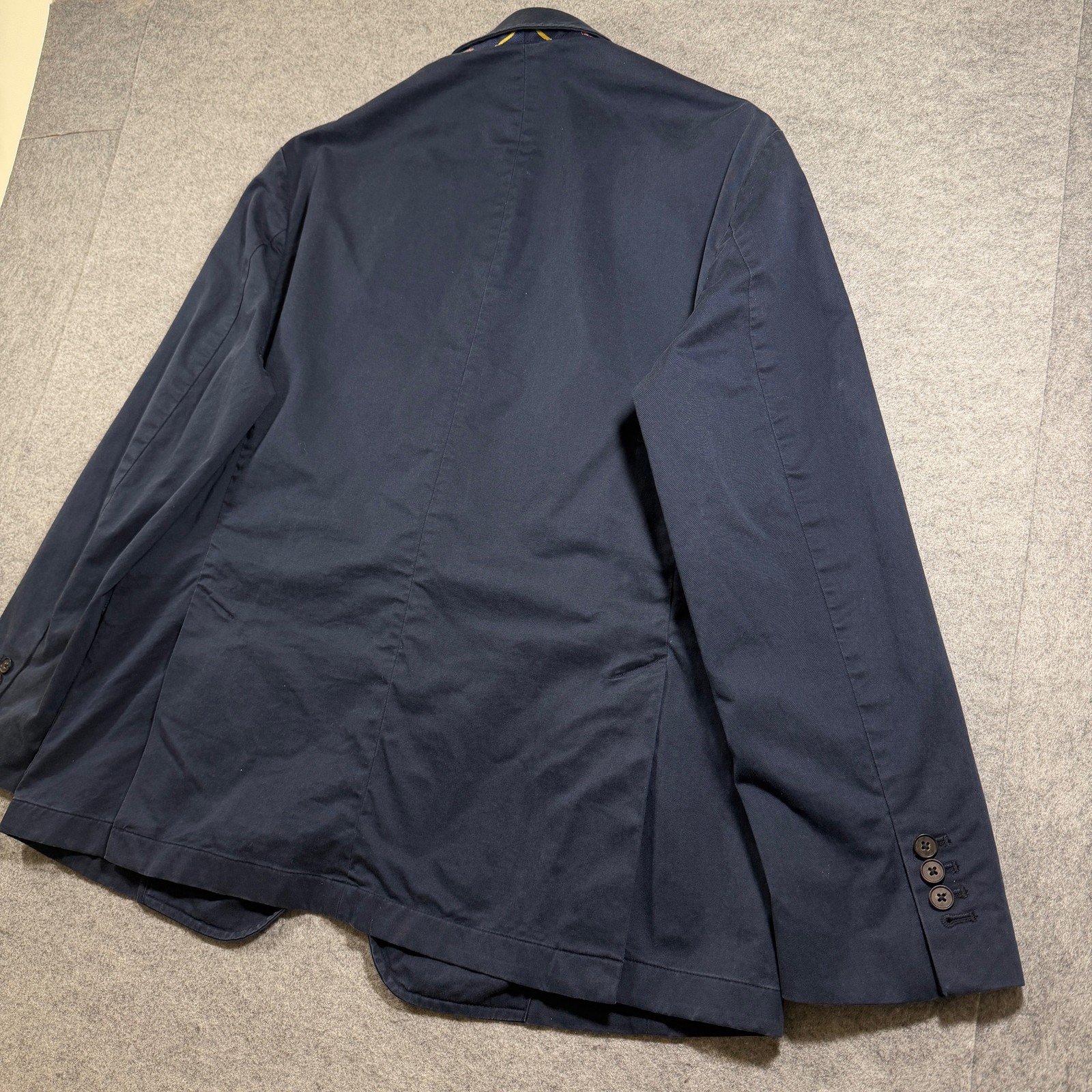Polo Ralph Lauren Sport Coat Mens XXL Navy Two Button Notch Lapel Cotton Blazer
