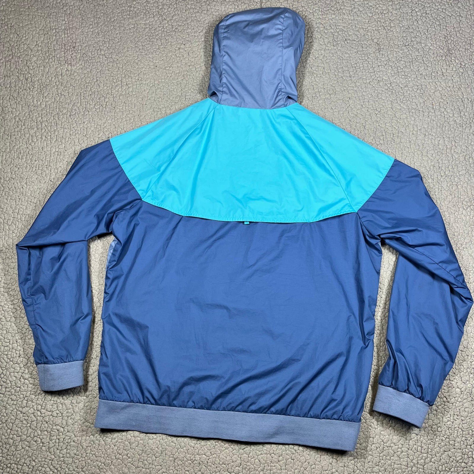 Nike Windrunner Hooded Windbreaker Jacket Blue Teal 727324-404 Mens Large