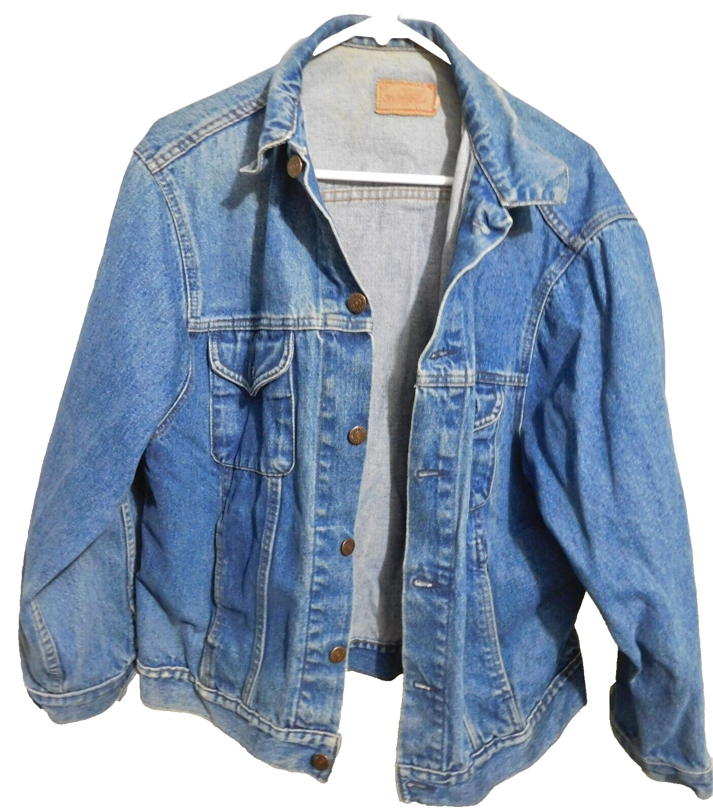 Gap Denim Jacket Blue 40″ chest VTG Fade w/ Inside Pockets USA Made 80’s – 90’s