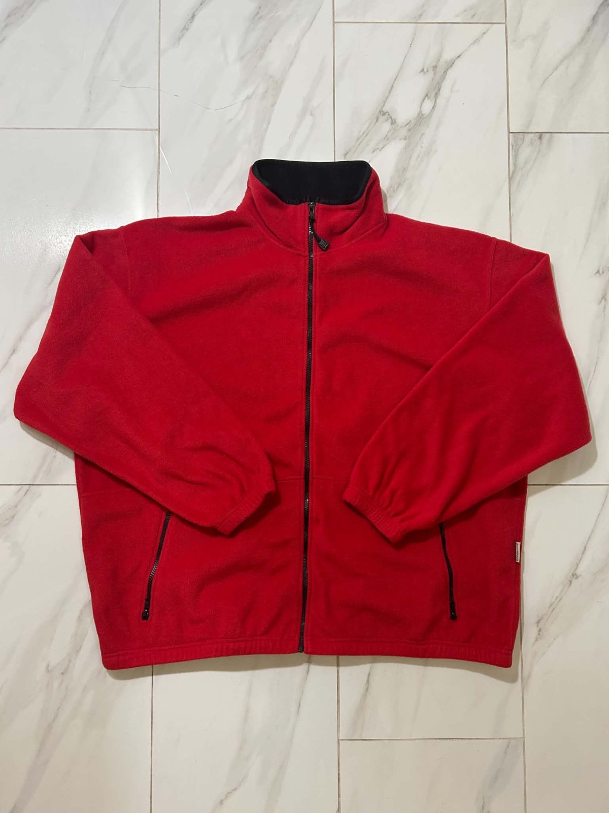 Colorado Timberline Men 2XL Red Fleece Jacket Full Zip Cozy Outerwear) A33