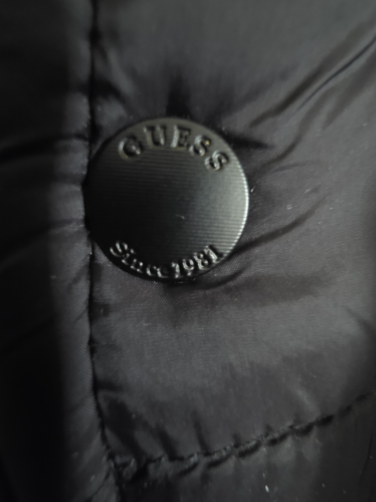 Guess Men’s Gray Wool-Blend Insulated Military Quilted Coat Jacket Size LG