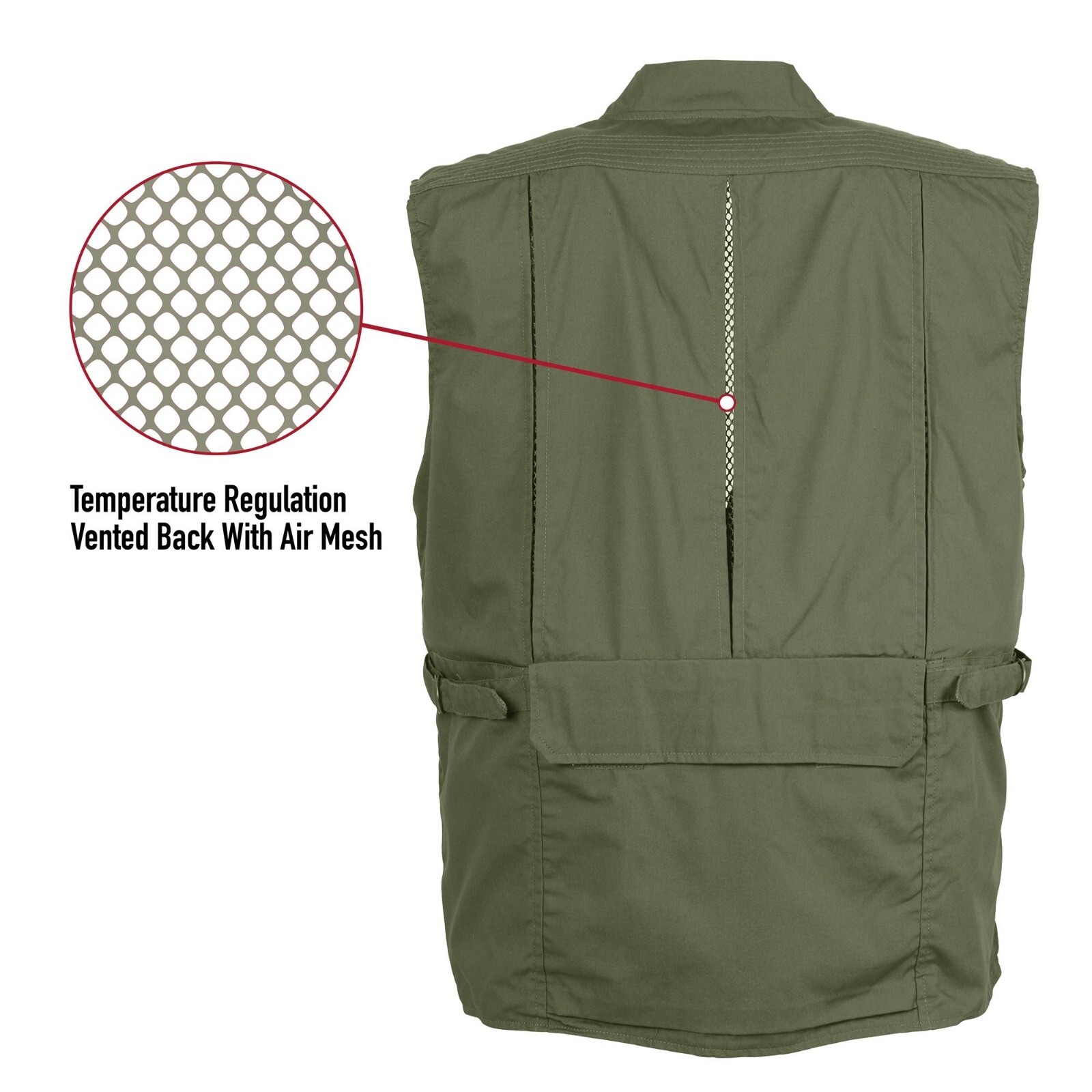 Rothco Plainclothes Concealed Carry Vest Tactical CCW Multi-Pocket Cargo Vest