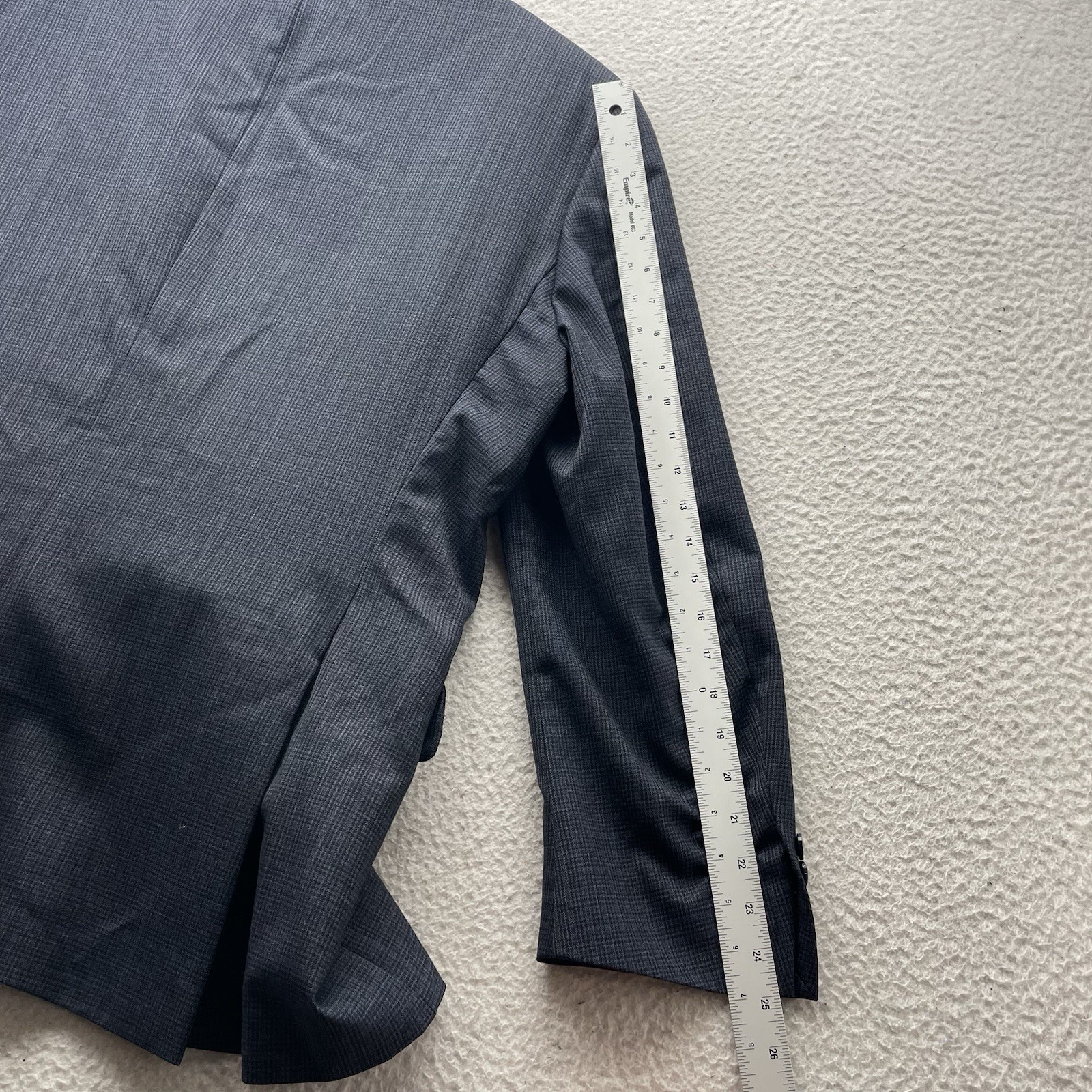 Peter Millar Blazer Mens 46R Wool Navy Blue Houndstooth Check Double Vent Canada