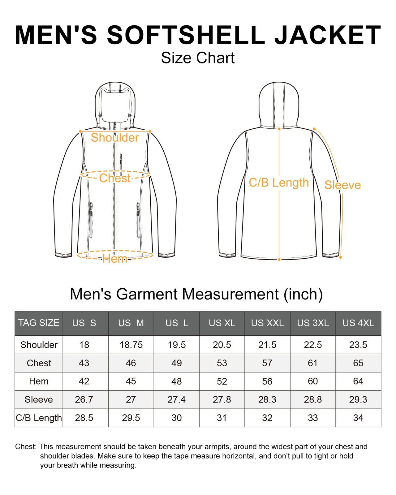Outdoor Ventures Men’s Lightweight Softshell Jacket Fleece Lined Hooded Water
