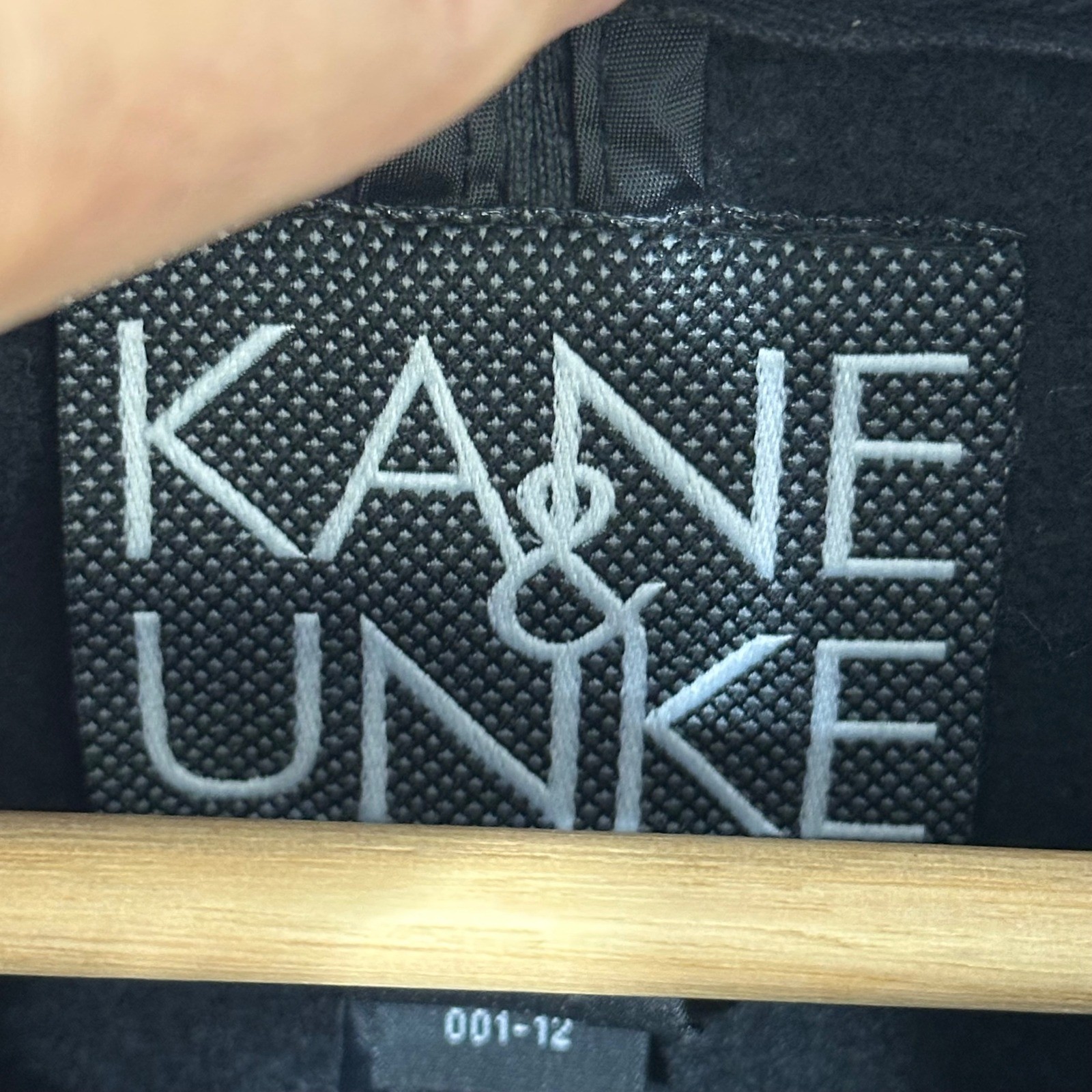 KANE & UNKE Mens Black Bomber Jacket Full Zip Style 2XL Cotton Polyester Blend