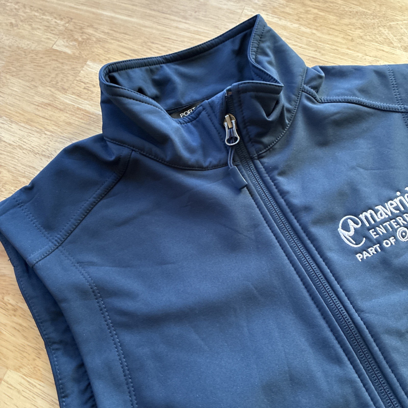 Port Authority Mens Super Soft Winter Fleece Vest With Pockets F219 Blue Navy S