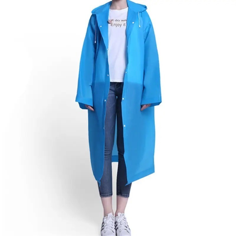 Unisex Adult Waterproof Raincoat Rain Coat Hooded Jacket Poncho Rainwear Camping