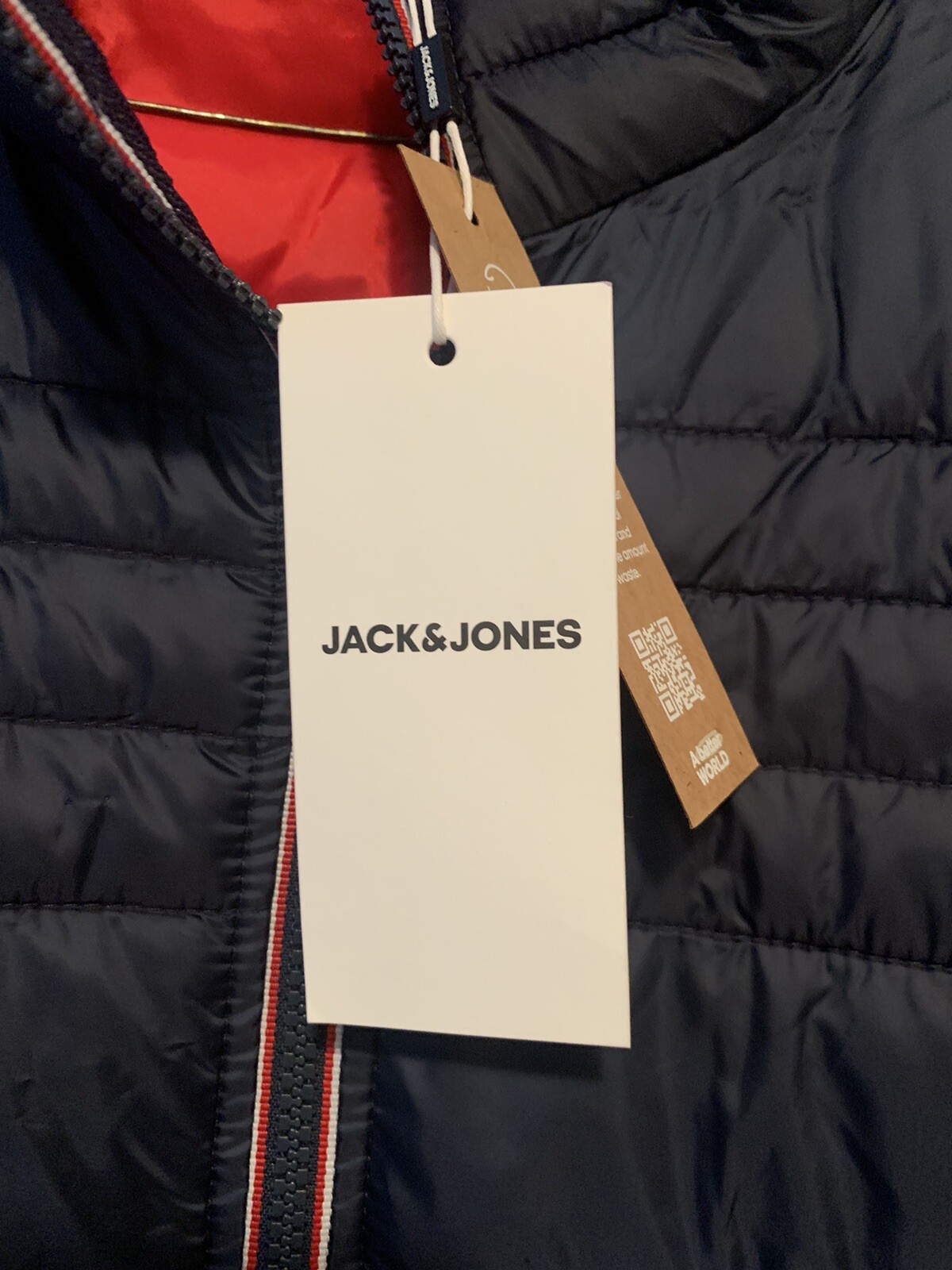 Jack & Jones Puffer Jacket-Blue/ Navy Blazer-Size XL-Brand New-US Seller