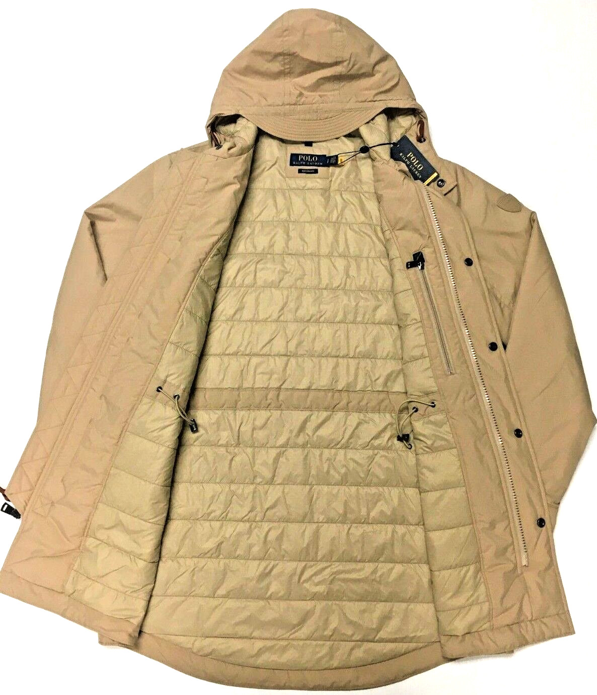 Polo Ralph Lauren Packable Waterproof Rain Insulated Walking Jacket Marsh Coat