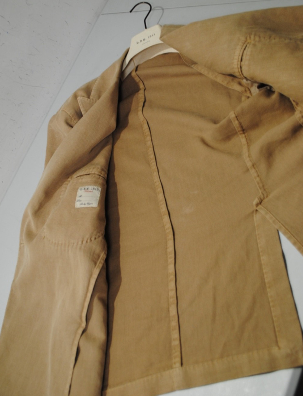L.B.M. LUIGI BIANCHI MANTOVA JACKET SIZE 50 COTTON + RAMIE 550.00 CARD