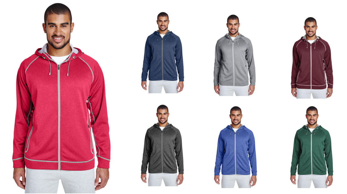 TT38 Team 365 Men’s Excel Mélange Performance Fleece Jacket