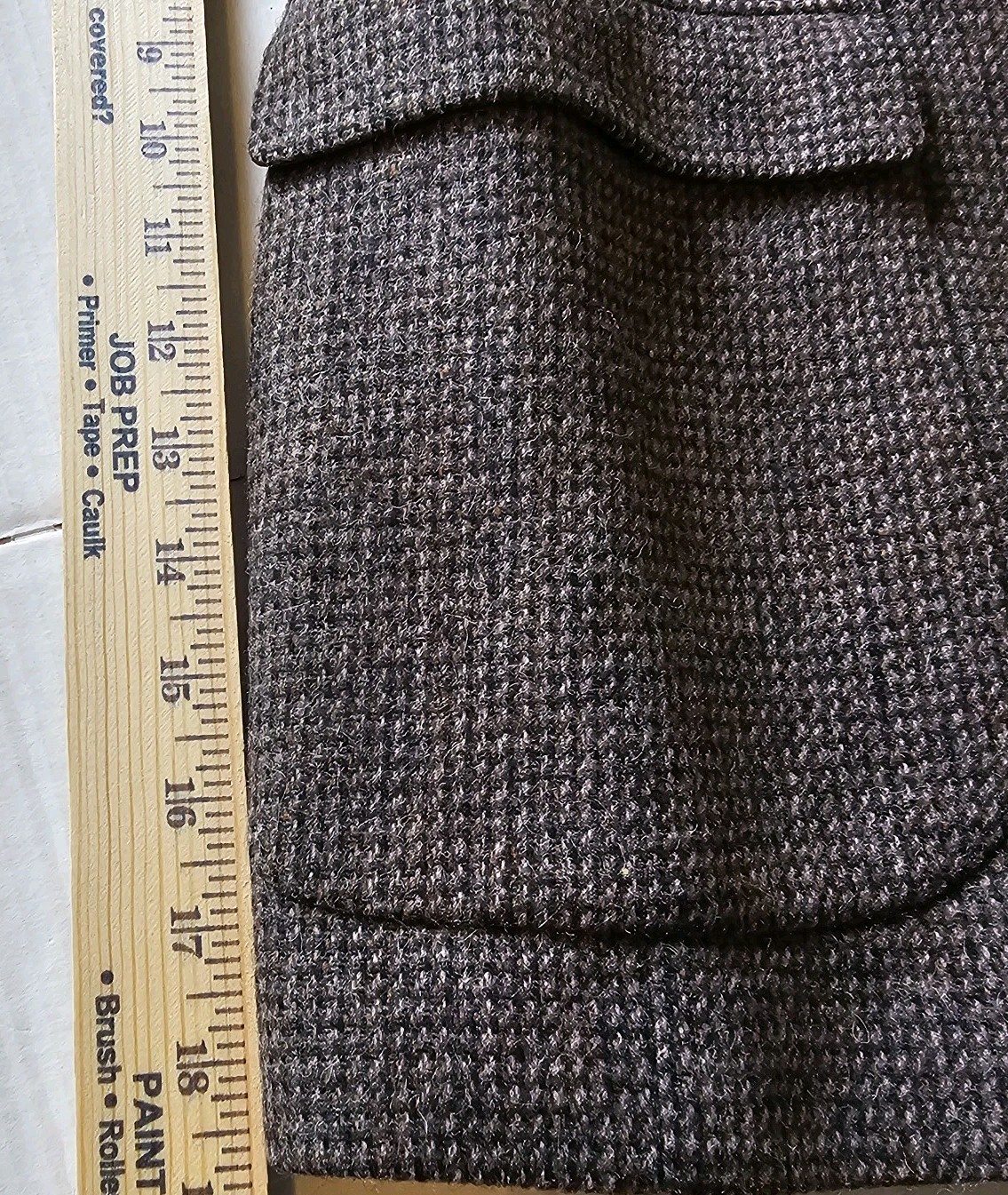 Royal Balkan Tailors Men’s 42R 100% Wool Brown Tweed Jacket