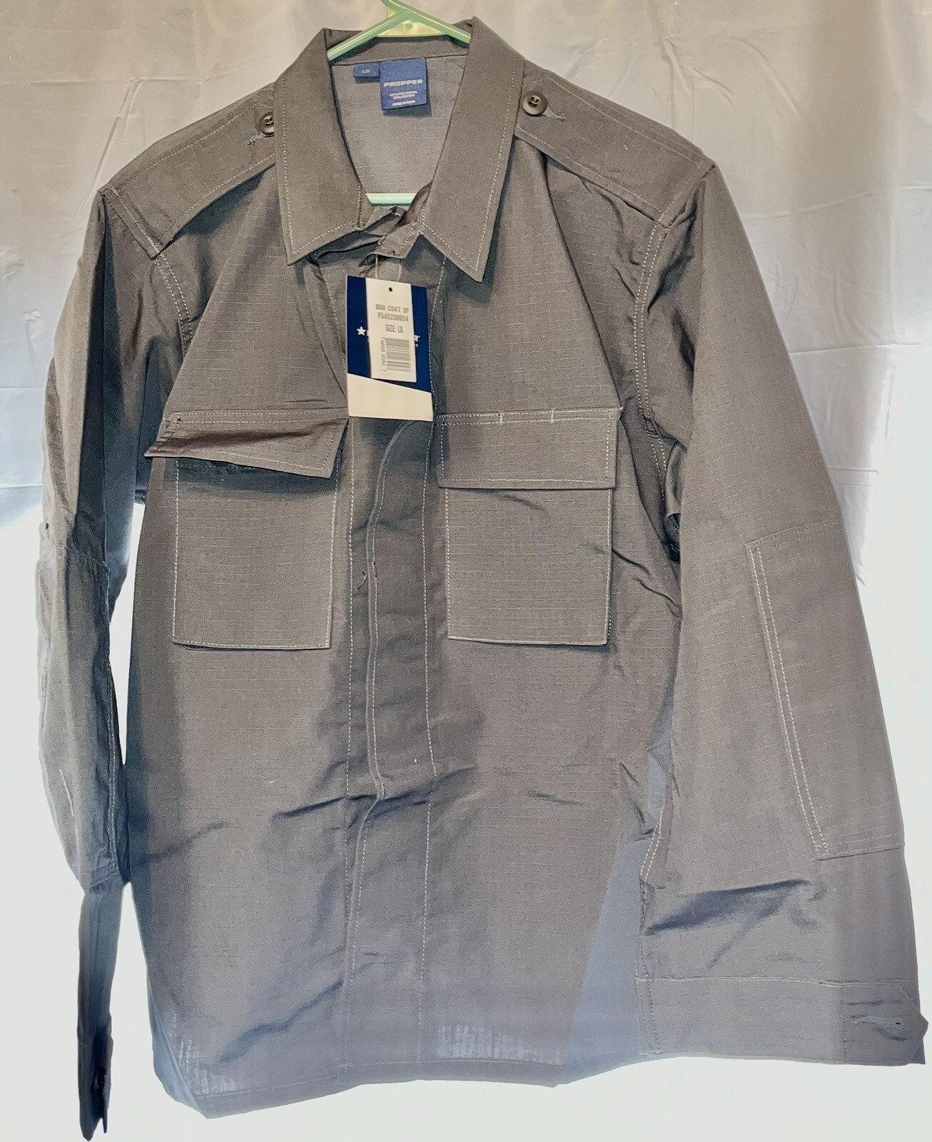 Propper BDU Coat Mens Size Large Regular F545438024 Gray NWT