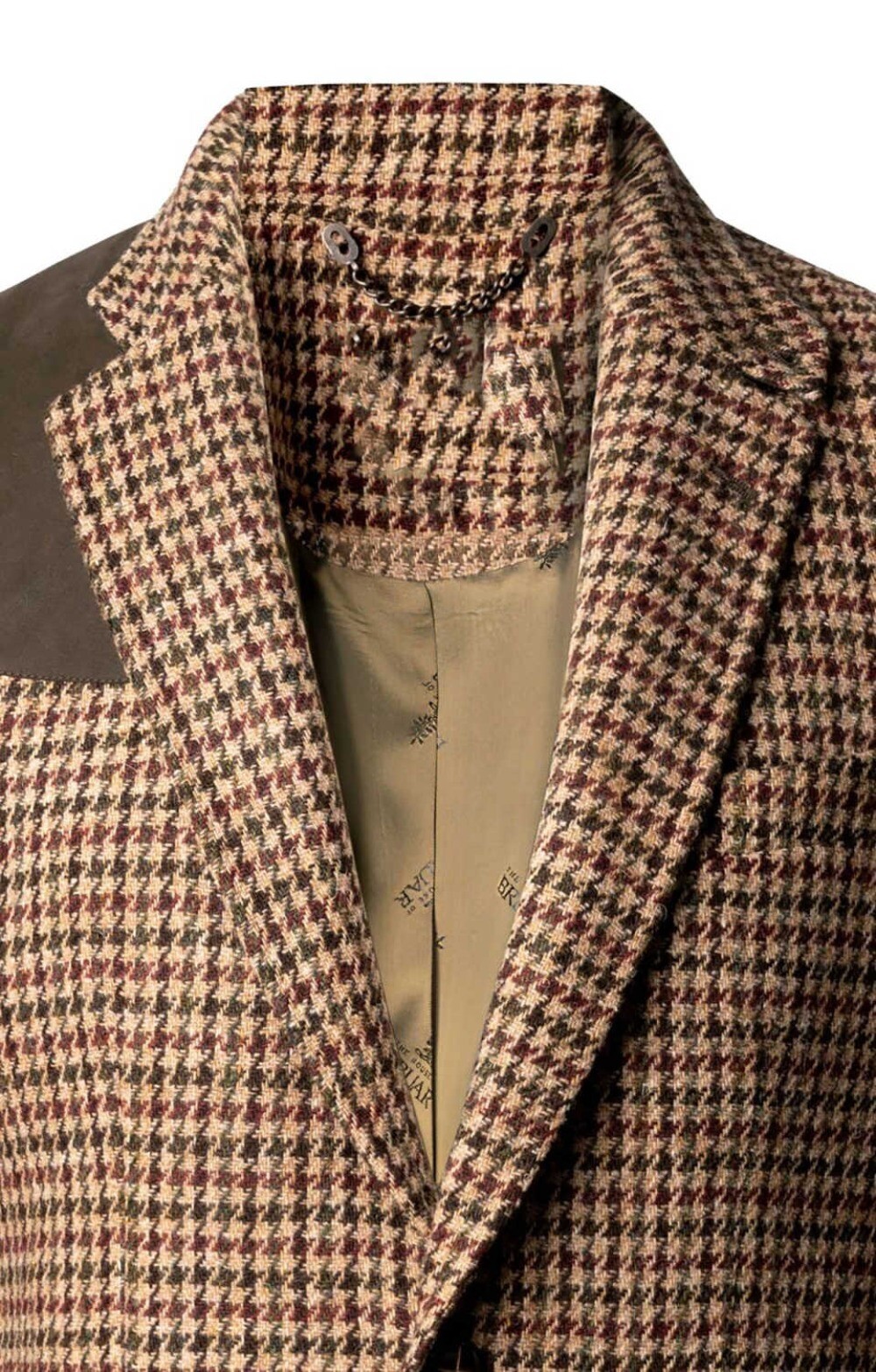 Houndstooth Men’s Jacket 1 Piece Autumn Spring Plaid Casual Coat Outwear Blazers
