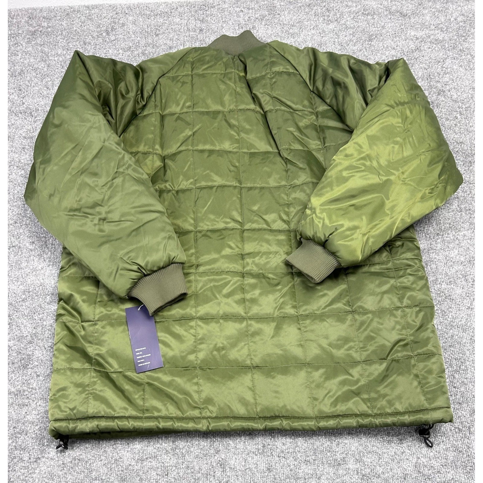VTG Jordan Craig Olive Green Quilted Puffer Jacket Men’s Size 3XL Nylon NEW