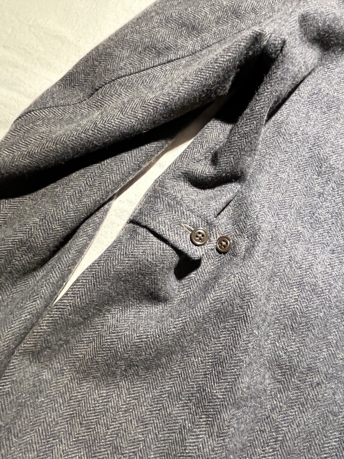 Huckberry Flint and Tinder Wool Utility Blazer Herringbone Chore Coat Mens XL