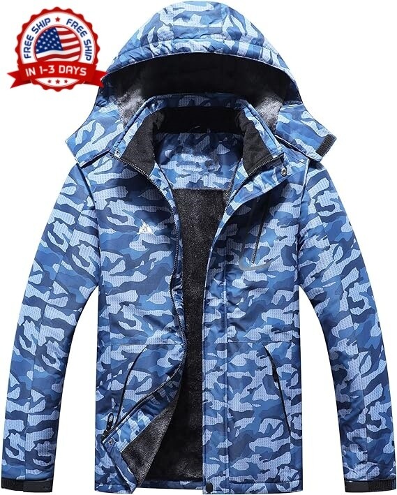 Chamarras De Hombre De Invierno Para El Frio Comoda Calidad Tamaño Grande NEW US