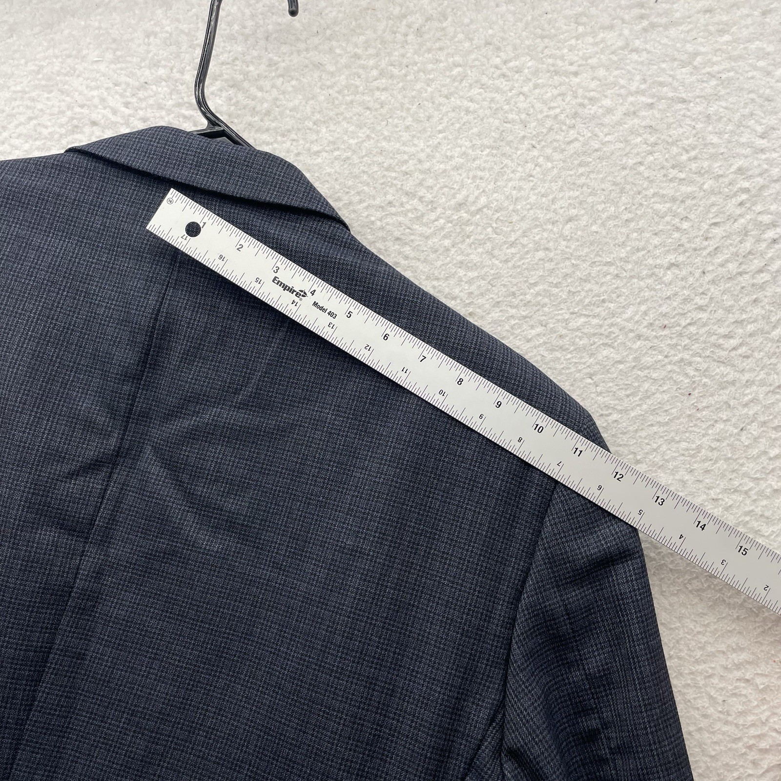 Peter Millar Blazer Mens 46R Wool Navy Blue Houndstooth Check Double Vent Canada