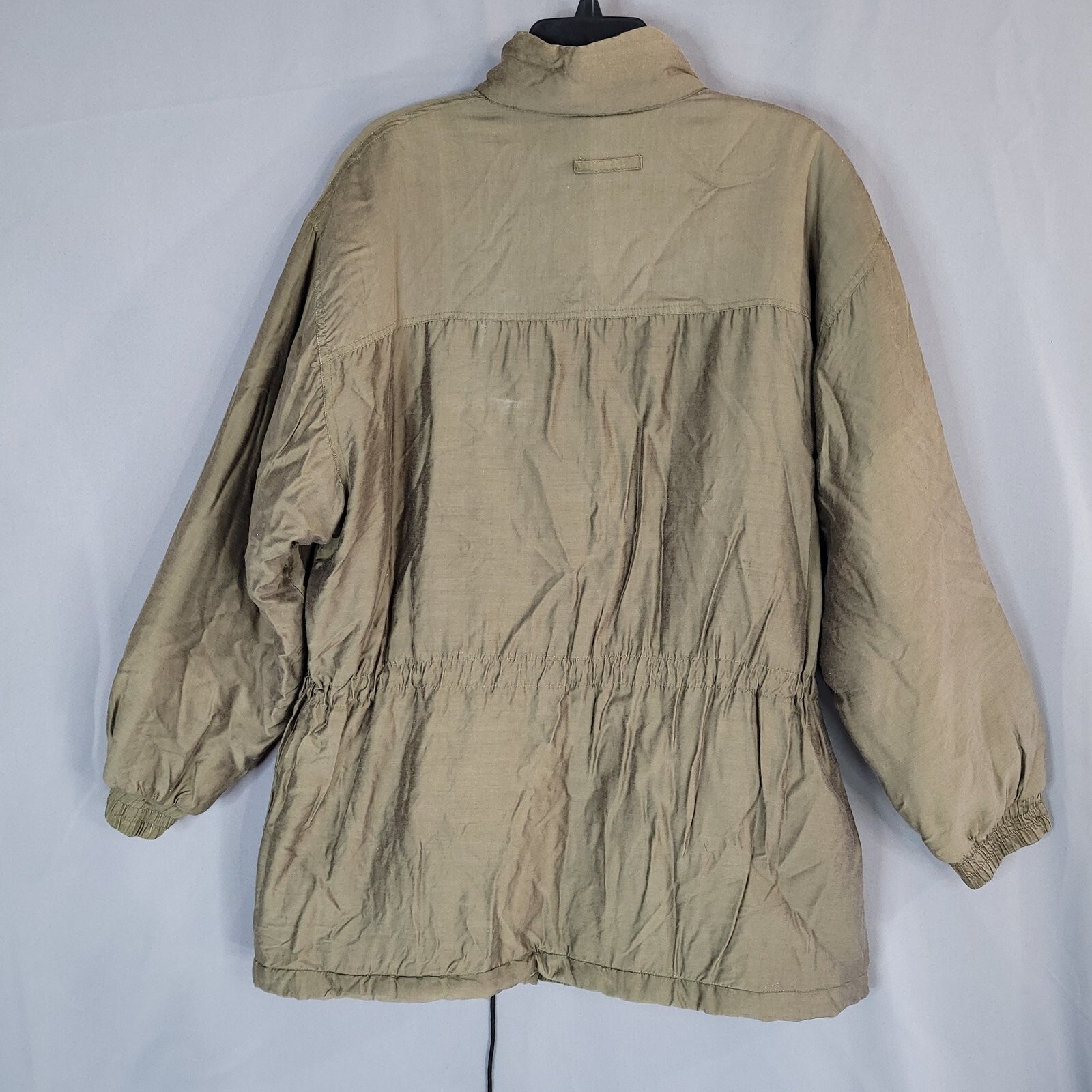 Bogari Signature Men’s Jacket Full Zip Snap Drawstring Quilted Lining Size L